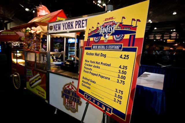 Available for purchase: stadium food at stadium prices.